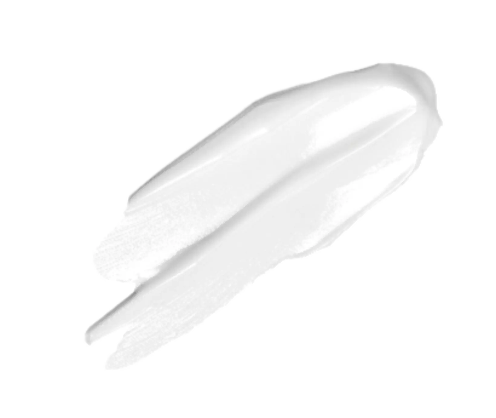 White cream smeared over a white background