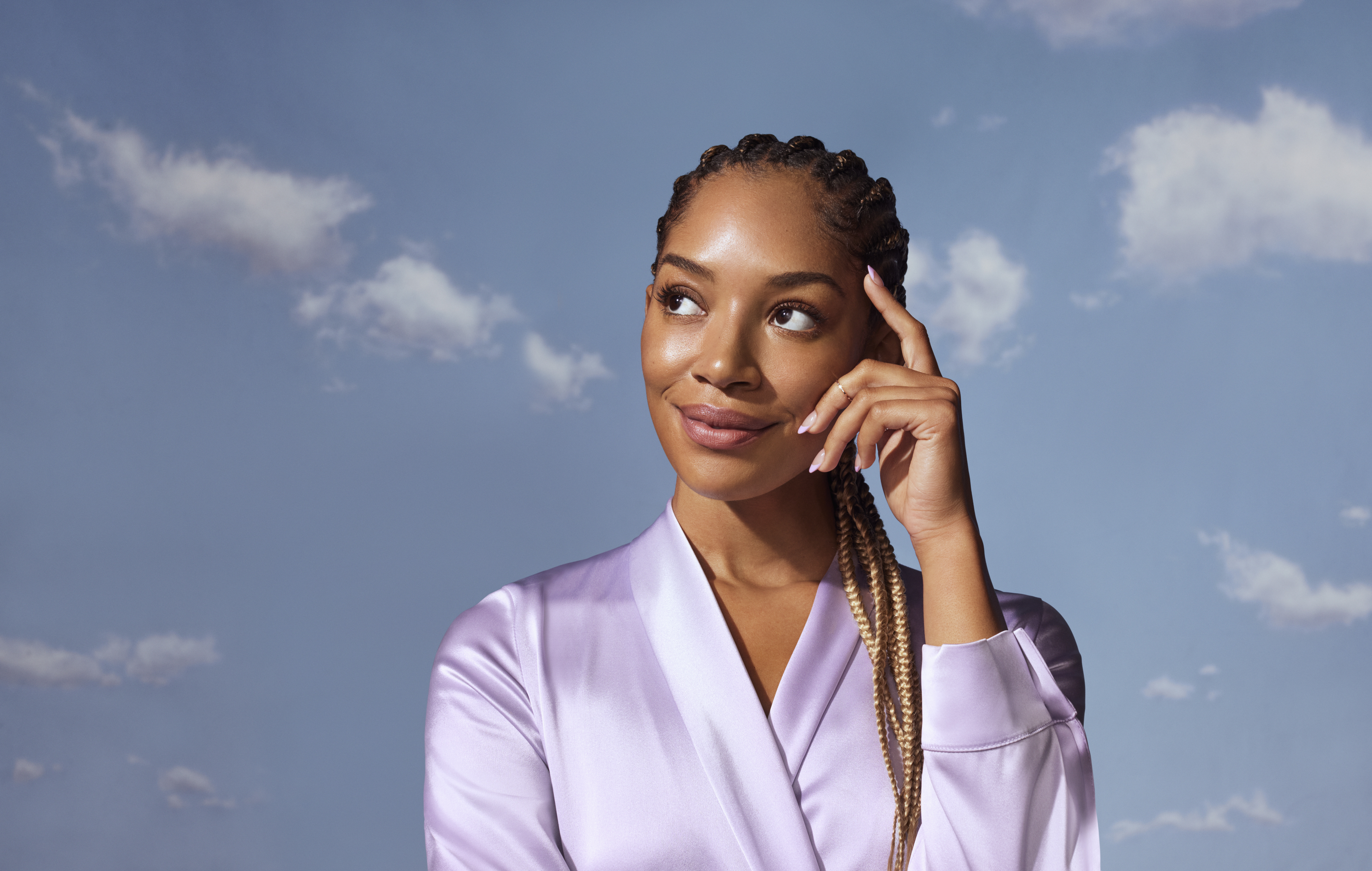 Close up of a man sitting in contemplation